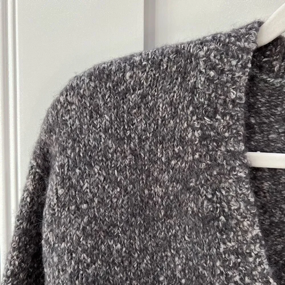 ATM Anthony Thomas Melillo Sweater Womens XS Gray Alpaca Blend Button Up